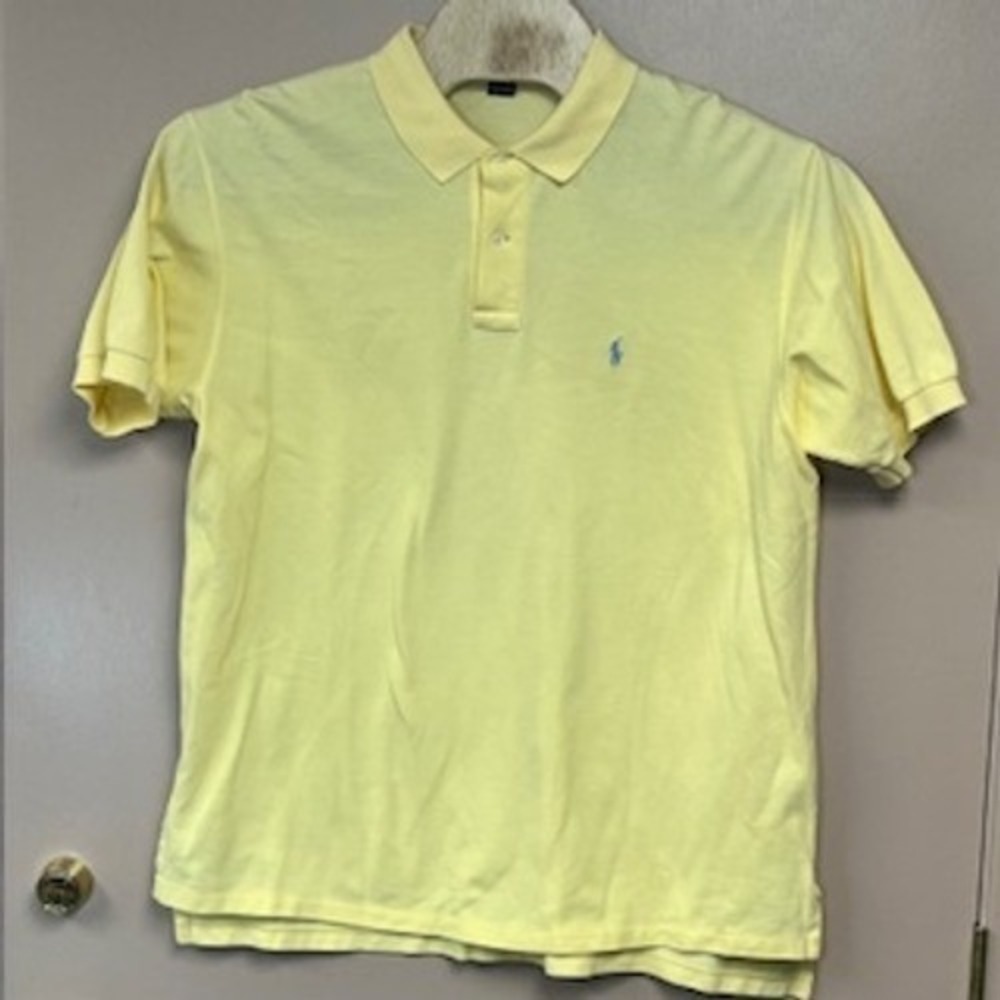 Polo Ralph Lauren Mens Yellow Classic Fit Polo‎ Shirt Size XL